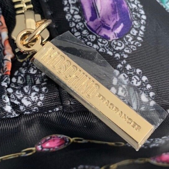 Moschino Black Multicolor Chain Print Bag - Picture 5 of 9